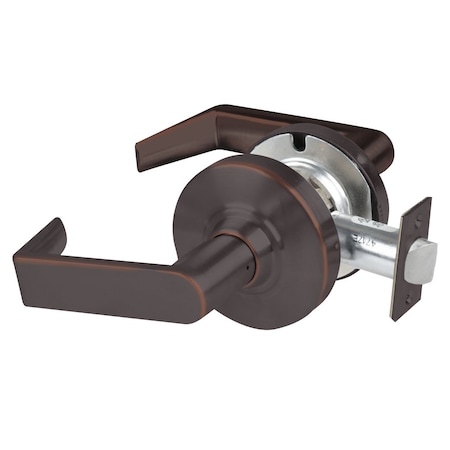Schlage Grade 1 Passage Latch, Rhodes Lever, Non-Keyed, Aged Bronze Finish, Non-Handed ND10S RHO 643E